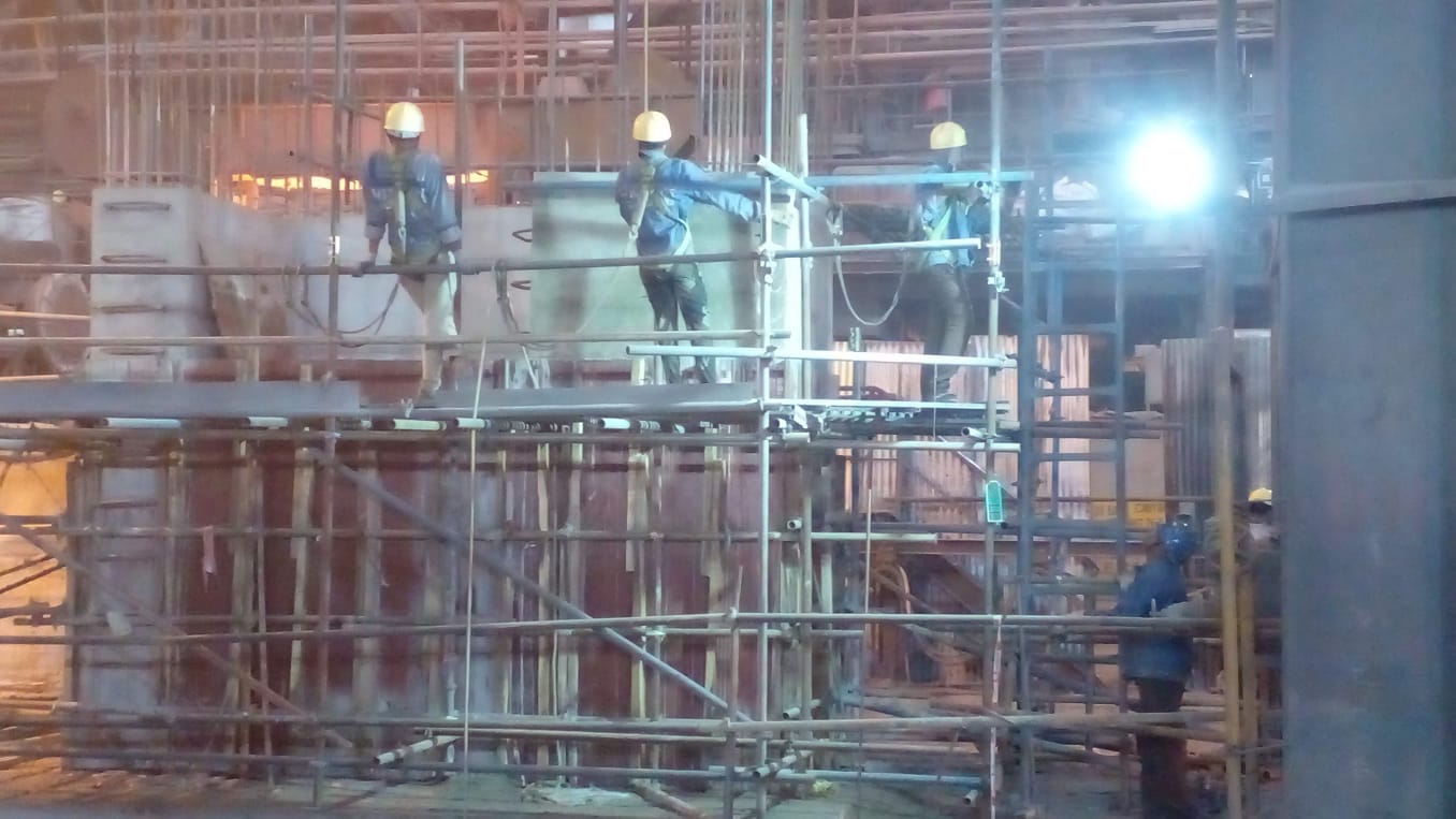 Industrial construction — site execution